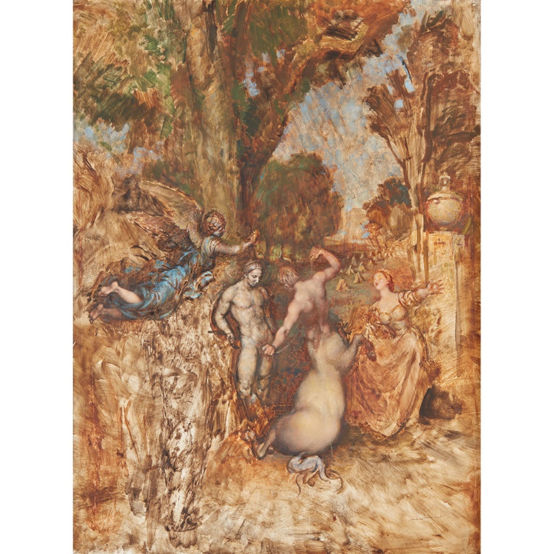 LOT 257 | § VICTOR HUME MOODY (1896–1990) | THE EDUCATION OF ACHILLES oil on canvas | 60cm x 46cm | £400 - £600 + fees